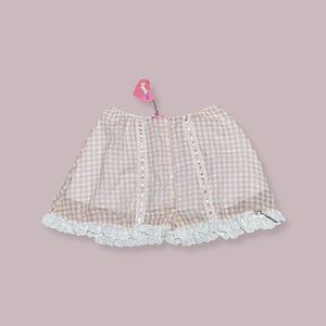 COTTAGECORE GINGHAM SKIRT